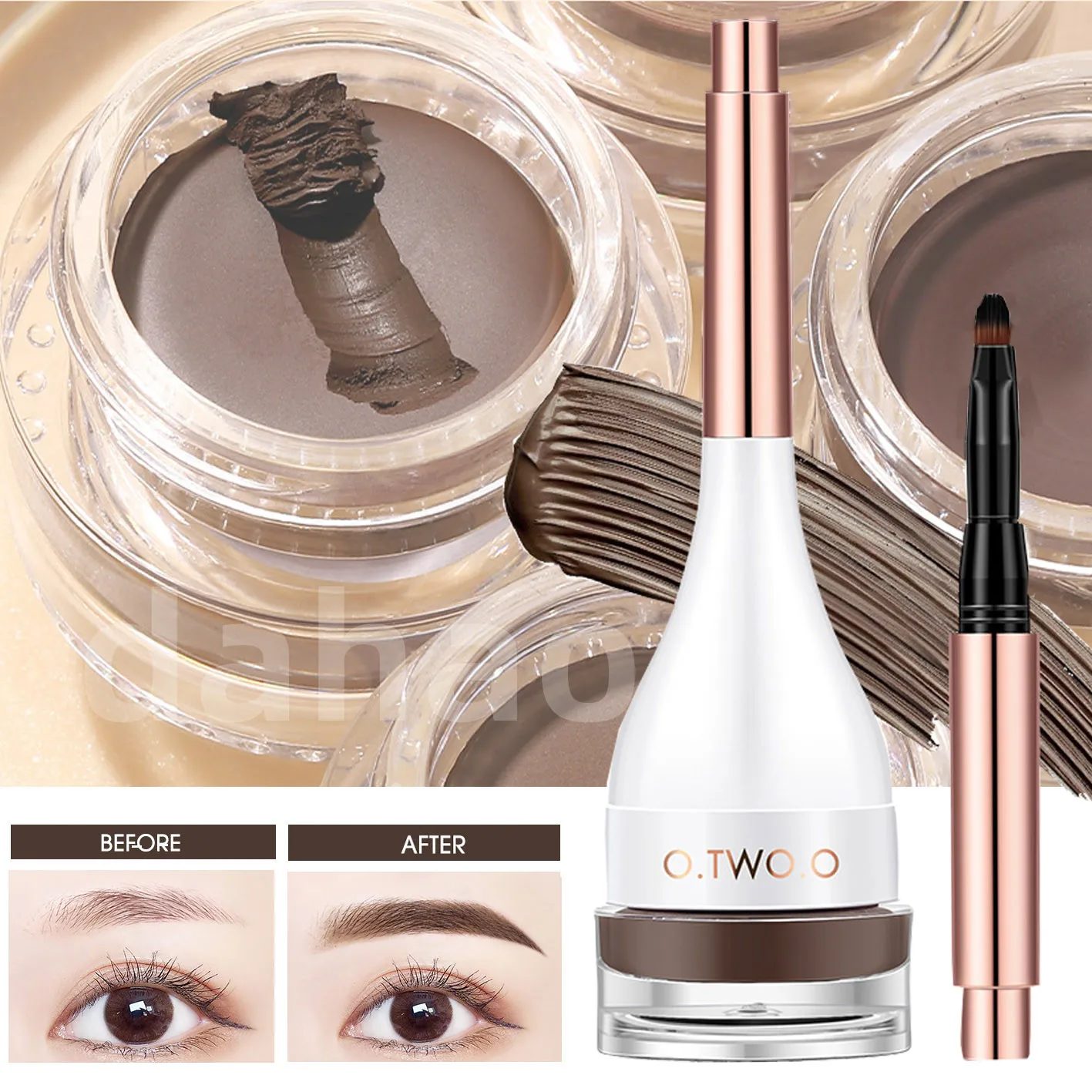 

Профессиональная тушь для ресниц 4 цветов Помада для бровей натуральная водостойкая стойкая текстура тонированный скульптурный гель для б...