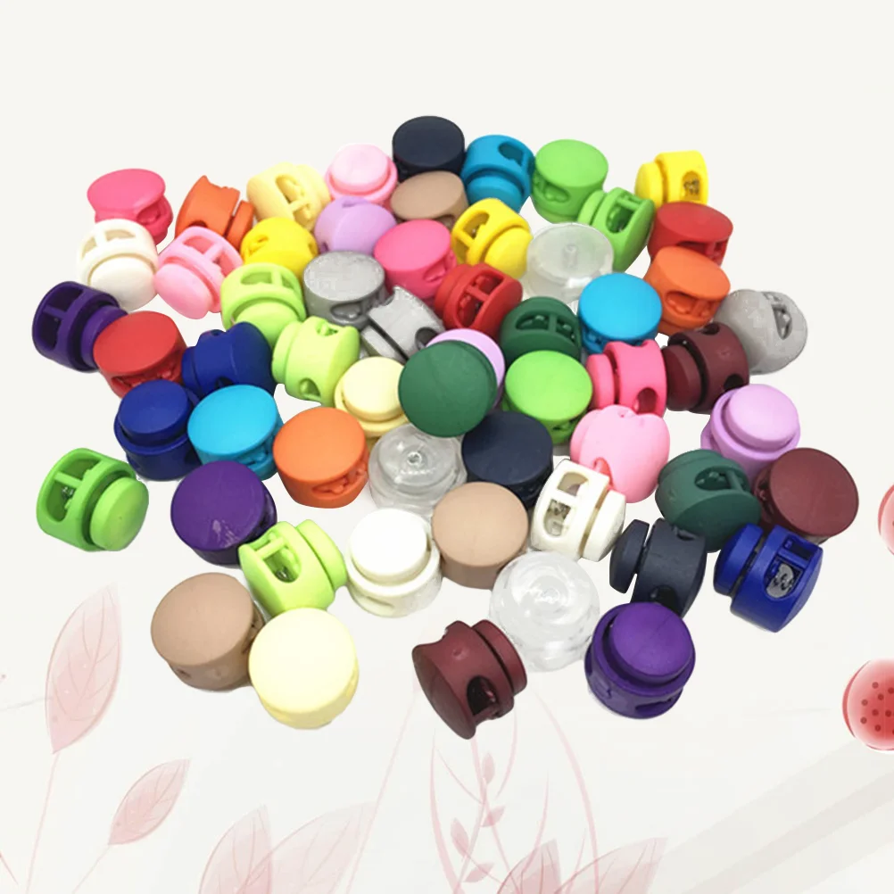 

Cord Spring Lock Locks Stopper Toggle Rope Drawstringfastener Clip Diy Round Buttons Button End Stopshole Double Lanyard