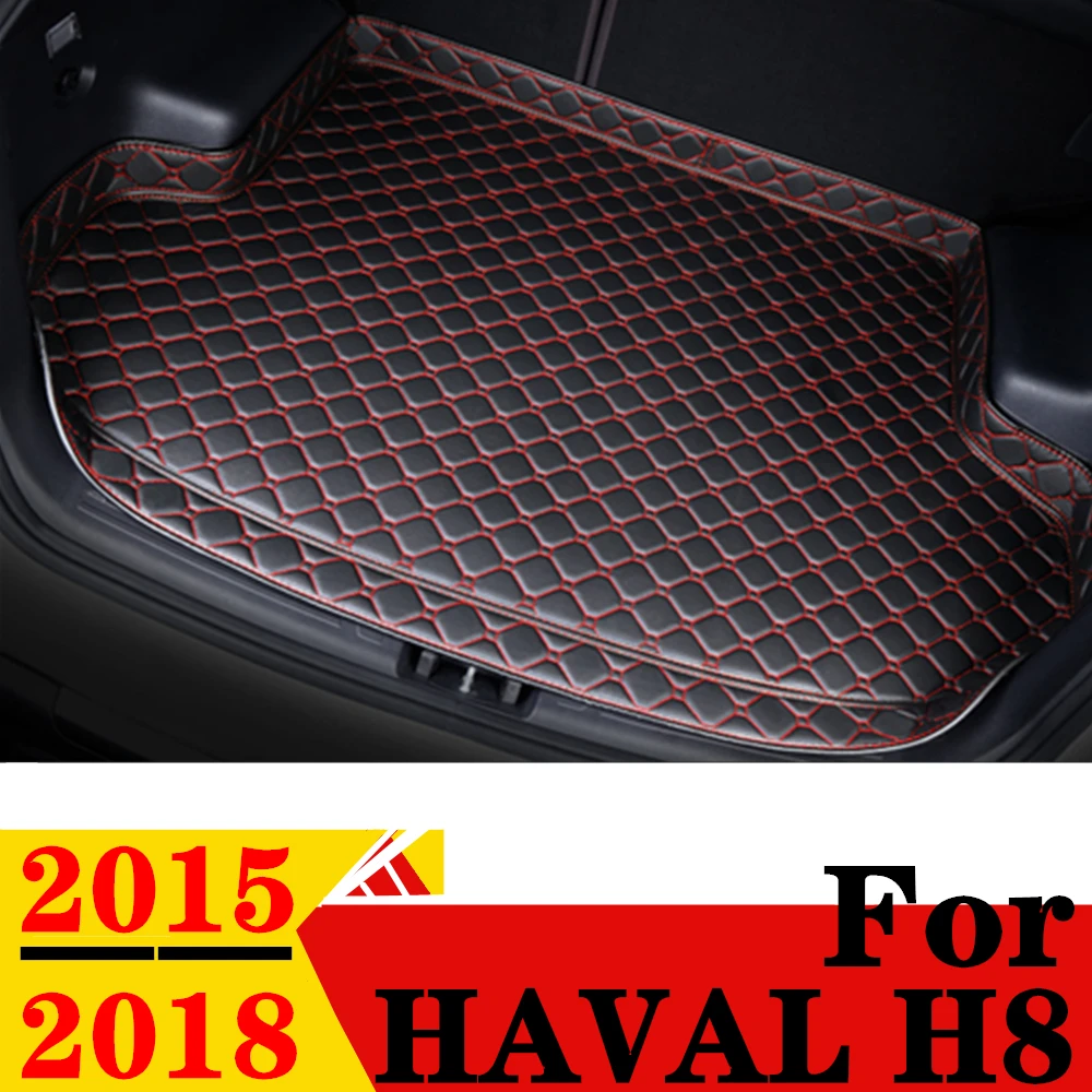 

Car Trunk Mat For Haval H8 2015 2016 2017 2018 High Side Waterproof Rear Cargo Cover Carpet Pad AUTO Tail Accessories Boot Liner