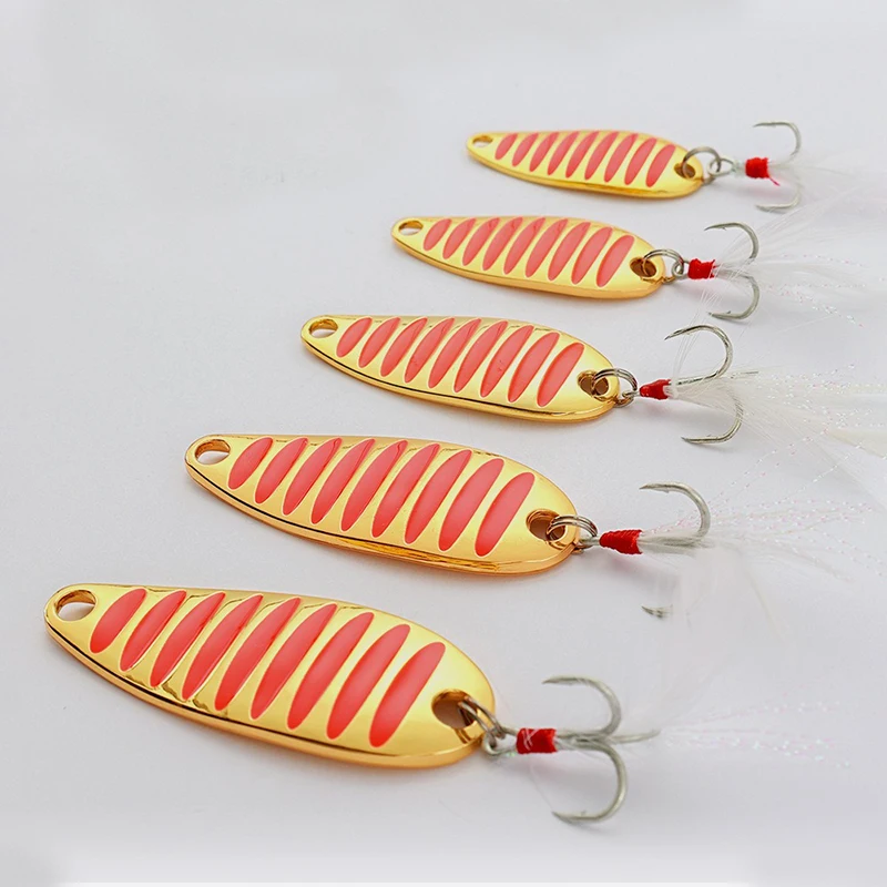 Рыболовная приманка ложка искусственная 7 г 10 1 20 золотистая/серебристая