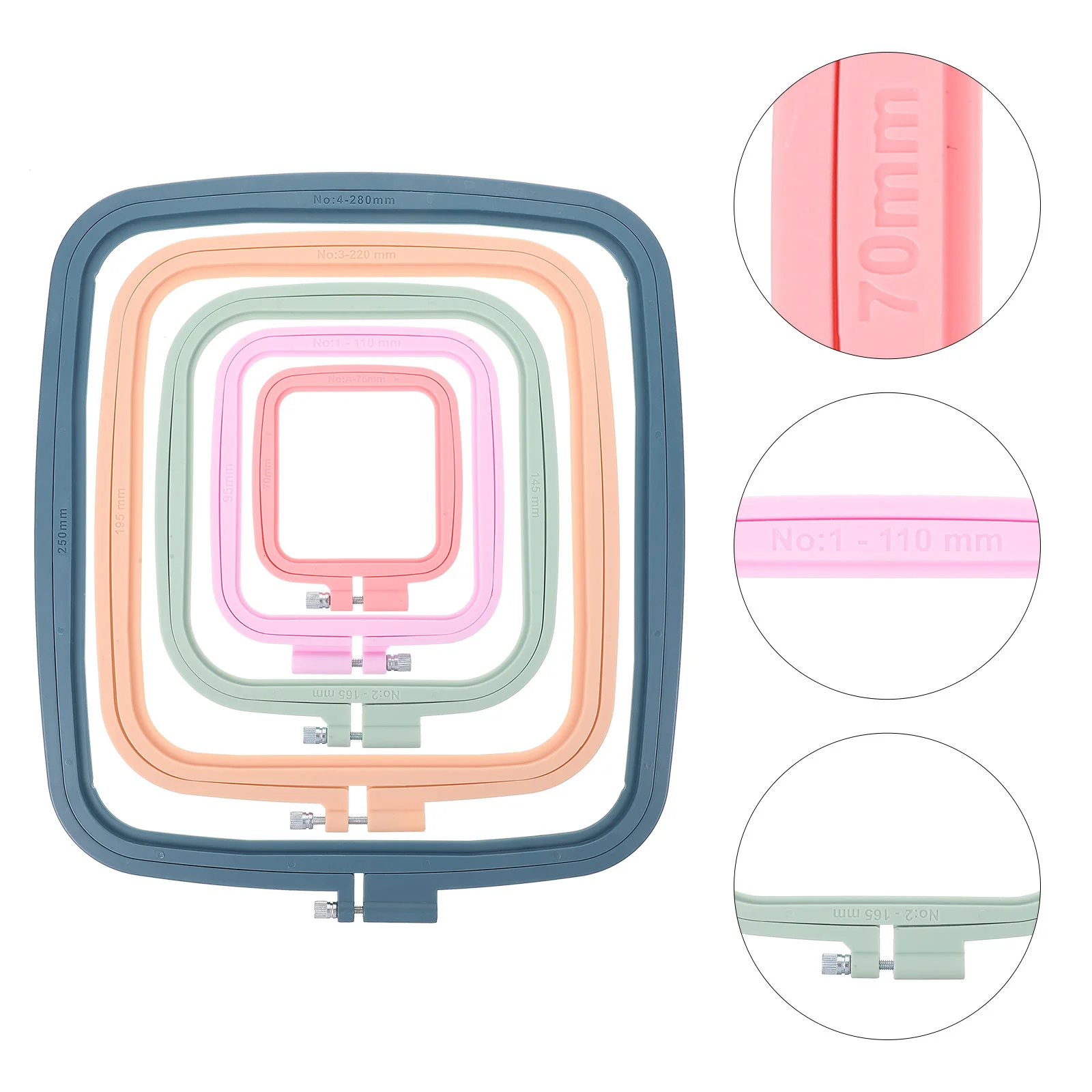 

5pcs DIY Cross-stitch Cross-stitch Ring Embroidery Frame for DIY Crafts