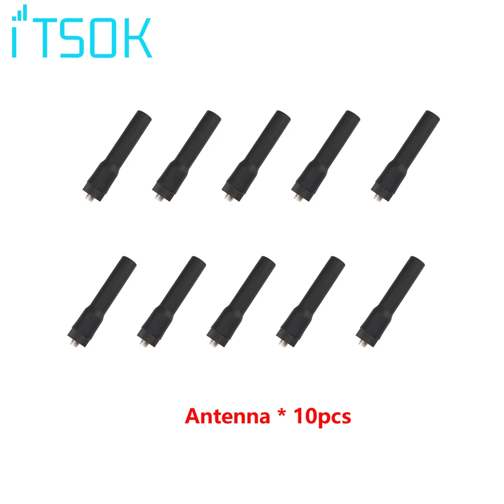 

10Pcs Dual Band UHF For Portable Radio UV-5R BF-888S UV-5RE UV-82 UV-3R SF-20 Gain Antenna For Baofeng Talkie Walkie