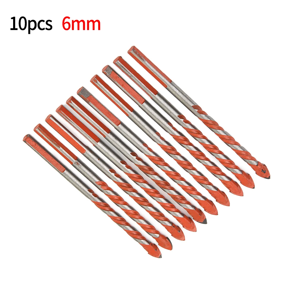 10 шт. 6 мм набор сверл из карбида вольфрама для фарфоровой плитки бетона кирпича