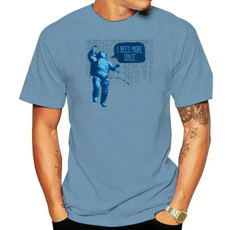 

I Need More Space T Shirt Retro Print Astronaut Travel National Tshirt Movie PP158 men t shirt
