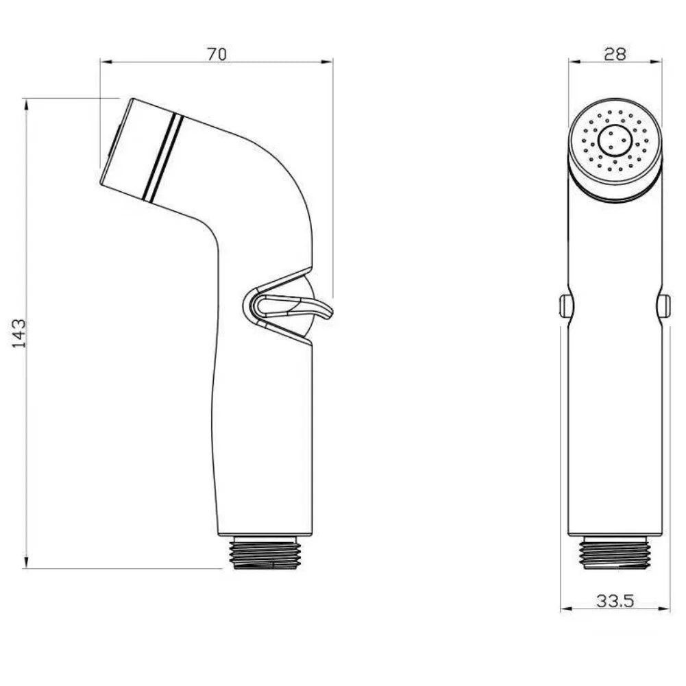 

ABS Sprayer Handheld Toilet Bidet With Holder Shattaf Spray Bathroom Toilet Bidet Shower Head Nozzle Showerhead