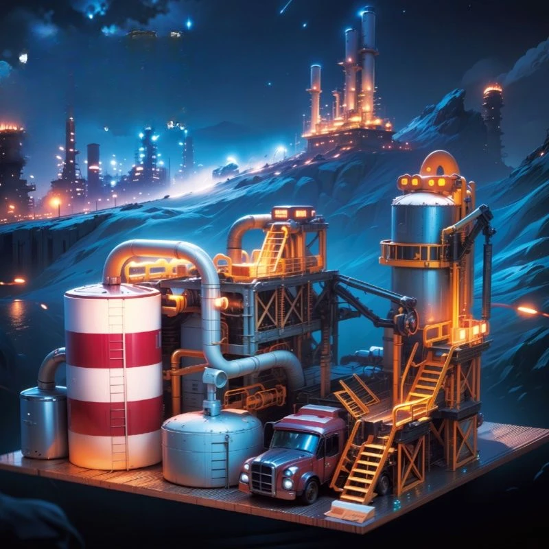 Новый MOC 33200 модель масла креативная заводская строительные блоки сборка