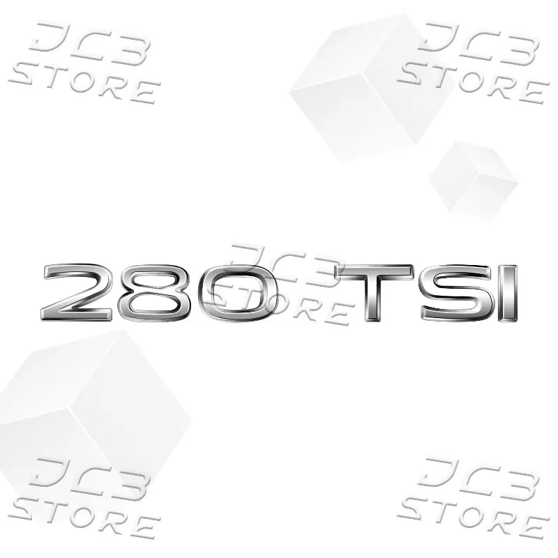 

230 280 300 330 380 Эмблема TSI Автомобильный задний багажник, крыло, металлическая наклейка, боковой значок для Volkswagen Golf MK3 MK4 MK5 Jetta Polo Tiguan
