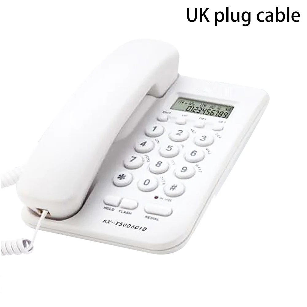 KX-T5006CID Caller ID Home Office Hotel Corded Telephone LCD Display Big Button FSK DTMF Business Wall Mounted Loud Sound