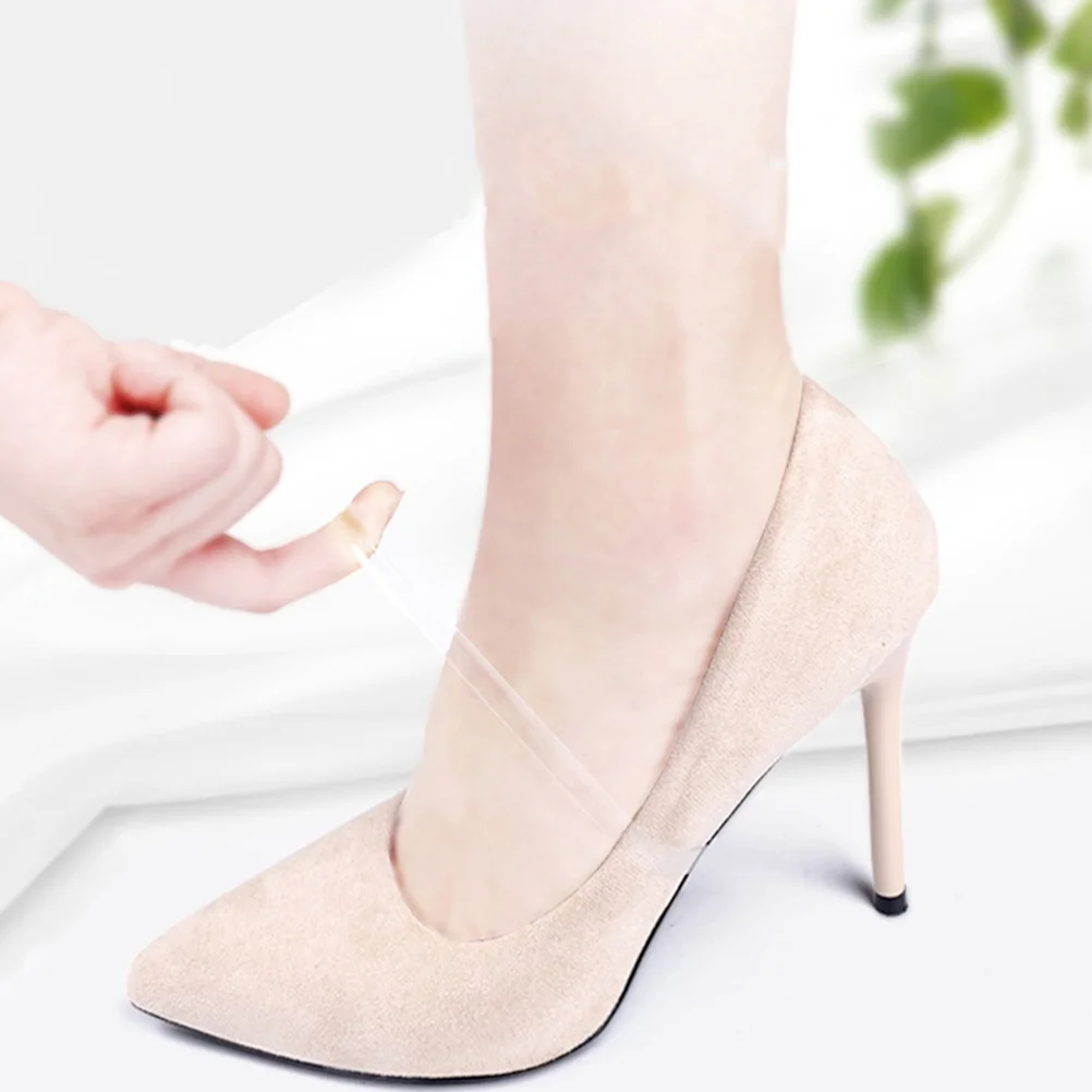 20 Pairs Professional Transparent Heel Shoelace Heel Straps High Heel Straps Heel Fixator for Outdoor Women Daily High Heel