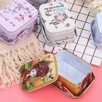 1pc vintage small suitcase storage tin with lids candy cookie box for wedding birthday party decorative metal gift boxes new