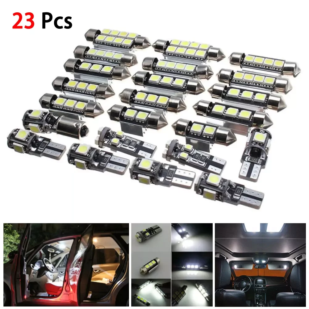 

DC 12V Car LED Interior Lights Lamp Bulbs Kit For BMW X5 E53 2000-2006 6000K White 130Lm/blub Play And Plug