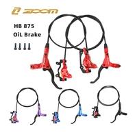 zoom hb875 mtb hydraulic disc brakes right front left rear disc brake levers pmis adapter for mountain bike xc trail e bike
