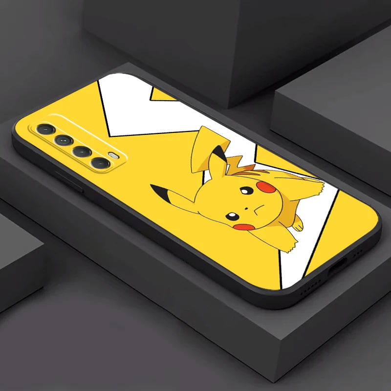 

Cartoon Pokémon Phone Case For Huawei P30 P40 Lite P20 Pro P Smart 2021 2020 2019 Z Coque Carcasa Silicone Cover Funda Black