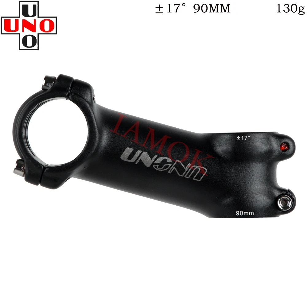 

UNO AS-007N Bike Stem 7/17 Degree 60-130mm 3D Forging Stems 31.8x28.6mm Iamok Road Bicycle Parts