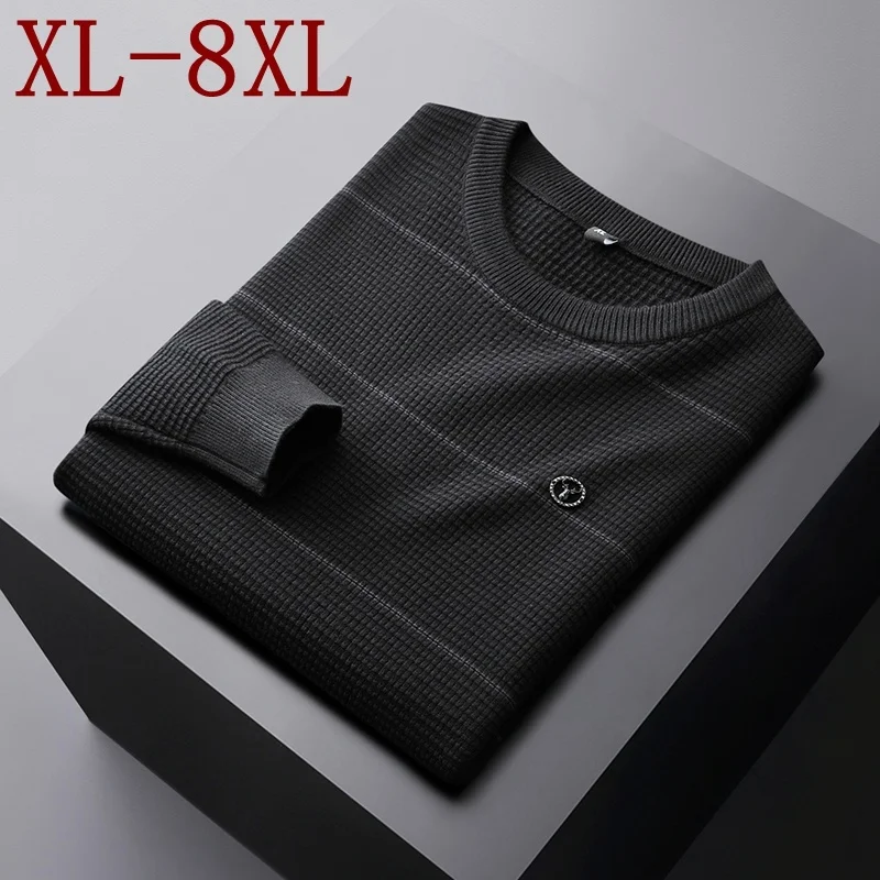 

7XL 8XL 6XL New Fall Winter Luxury Brand Sweater Men Long Sleeve Loose Male Pullovers With Deer Fashion Mens Christmas Jumper