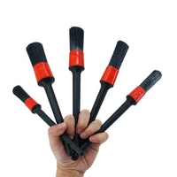 5pcs car detailing cleaning brush set dashboard accessories air conditioner outlet crevice brush auto wheel tire wash tools