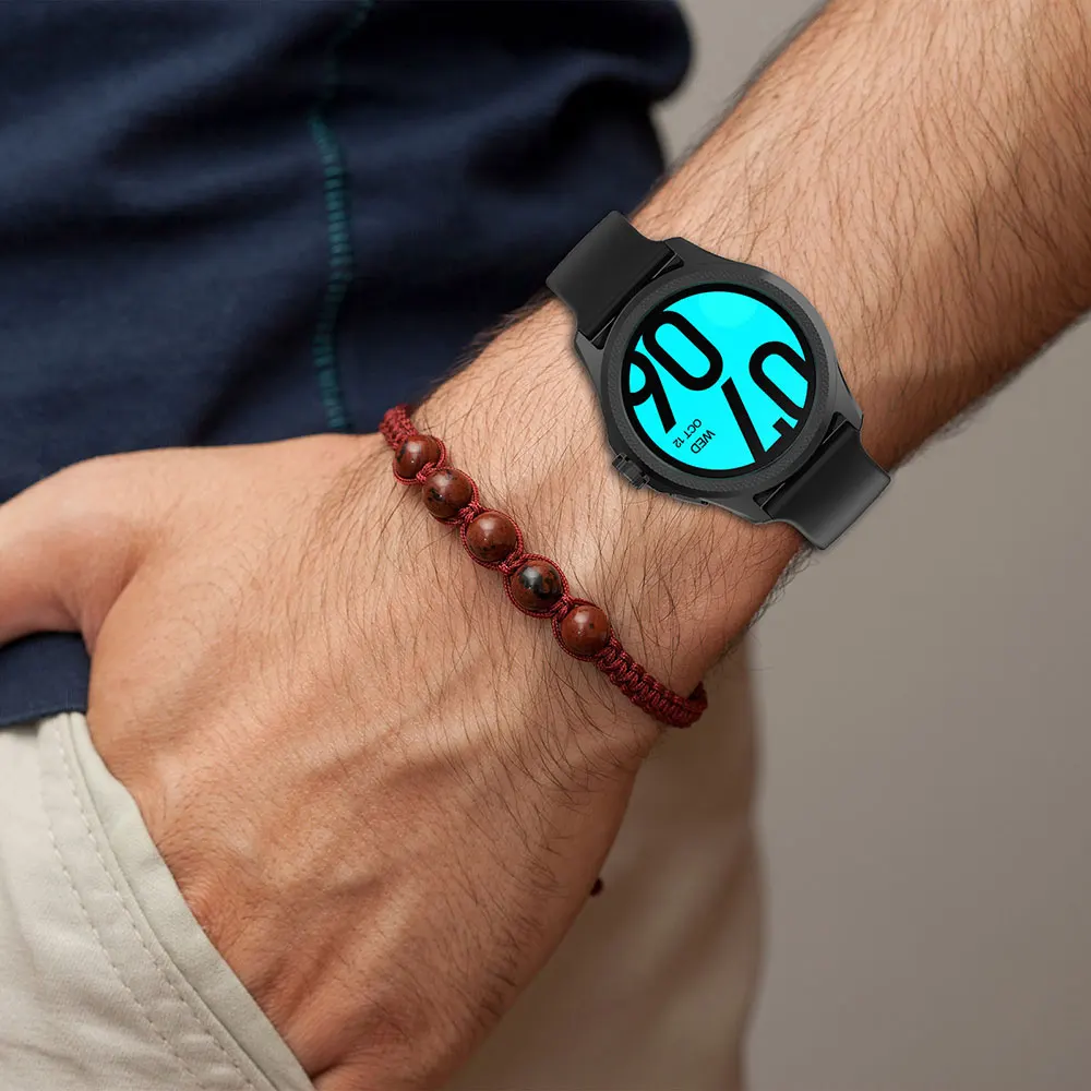 Фото Силиконовый ремешок для часов TicWatch Pro 5 Enduro 24 мм, спортивный сменный браслет для Ticwatch Atlas №2