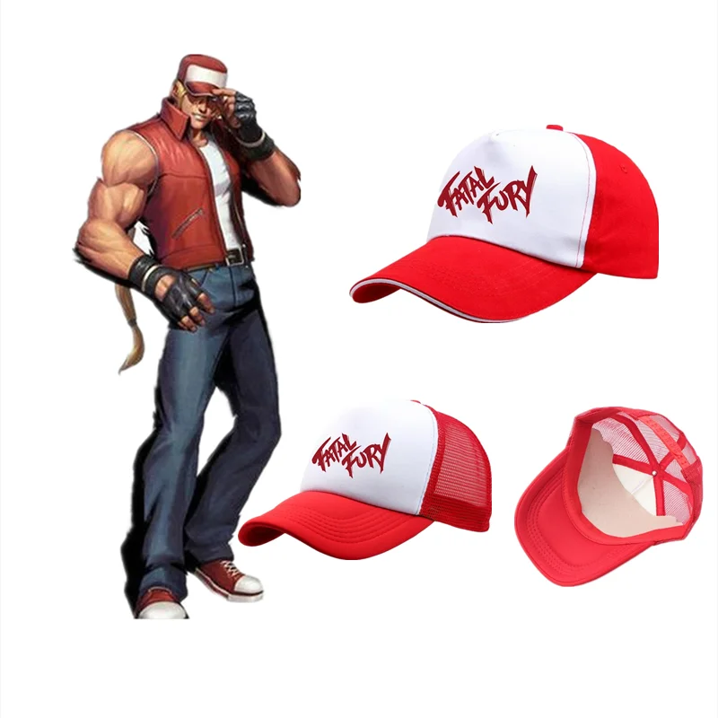 

Game King of Fighters Fatal Fury Terry Bogard Coser Baseball Cap Cosplay Prop Adjustable Hat Sports Accessories Boxer Gift