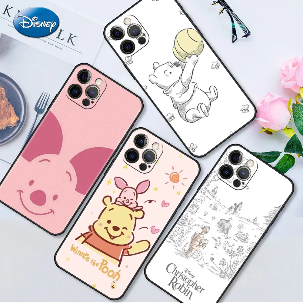 

Winnie Pooh Tigger Piglet Case For iPhone 13 12 Mini 11 Pro 7 8 XR X XS Max 6 6S 14 Plus SE2022 Tpu Fitted Capa Soft Phone Cover