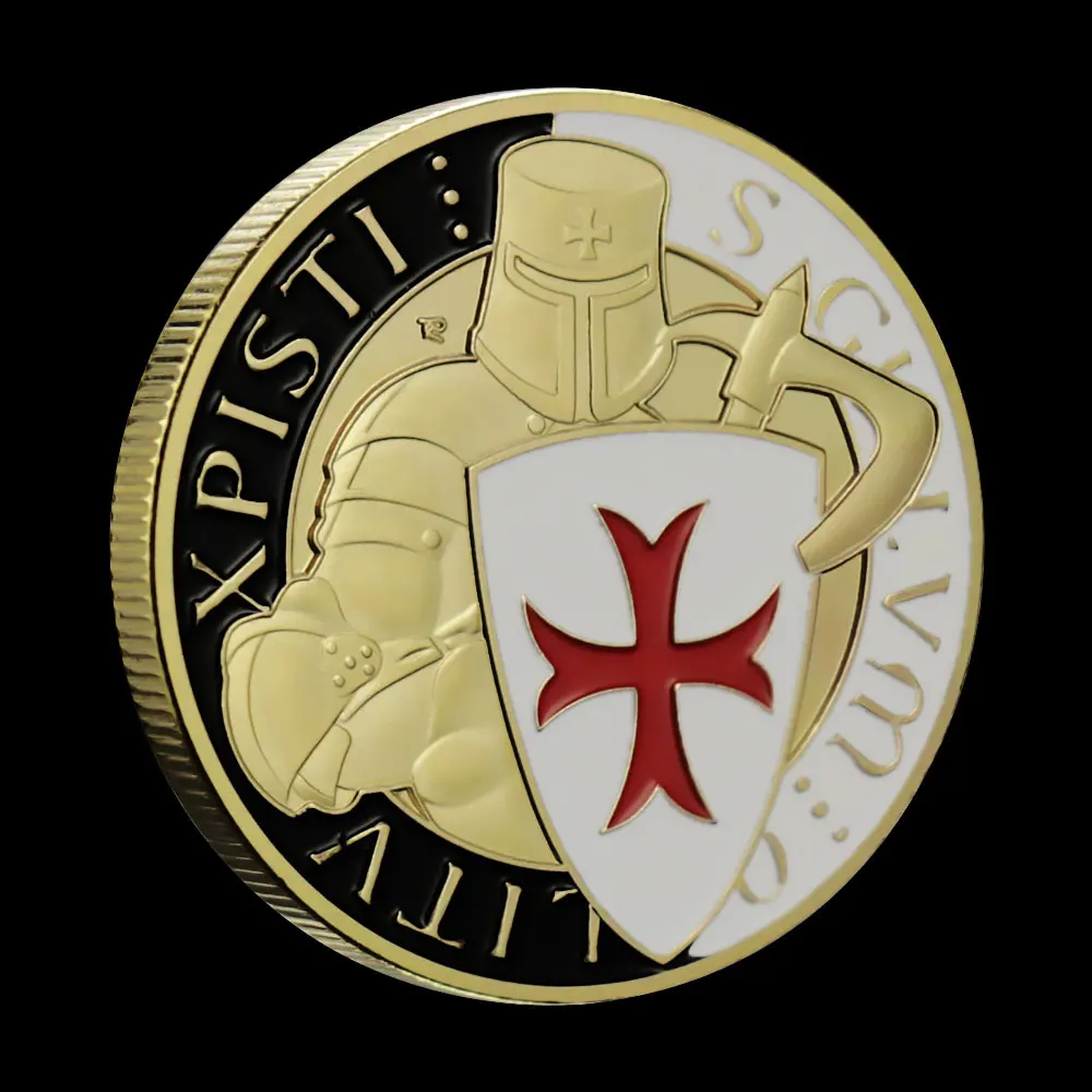 Templar сувенир Kindom из Марокко позолоченная монета коллекционный подарок крест