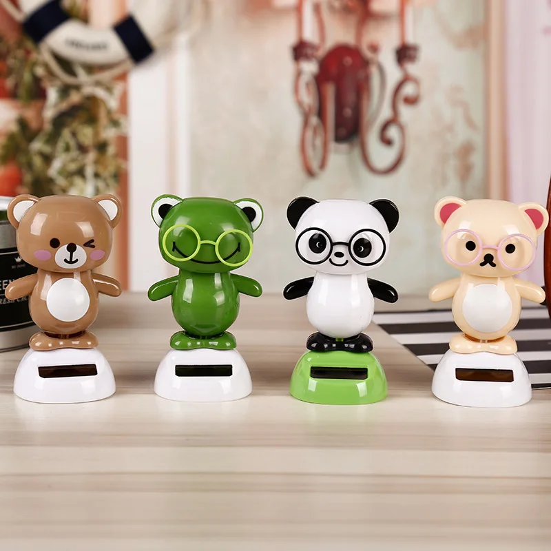 

Лидер продаж, мультяшный медведь, серия, солнечные игрушки, забавные креативные поделки, настольные украшения, украшения для автомобиля, детские подарки