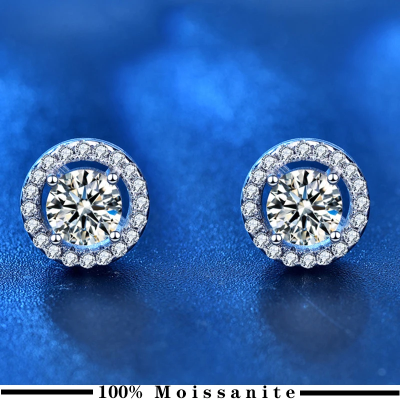 

Женские серьги-гвоздики из серебра 100% пробы, 925 пробы