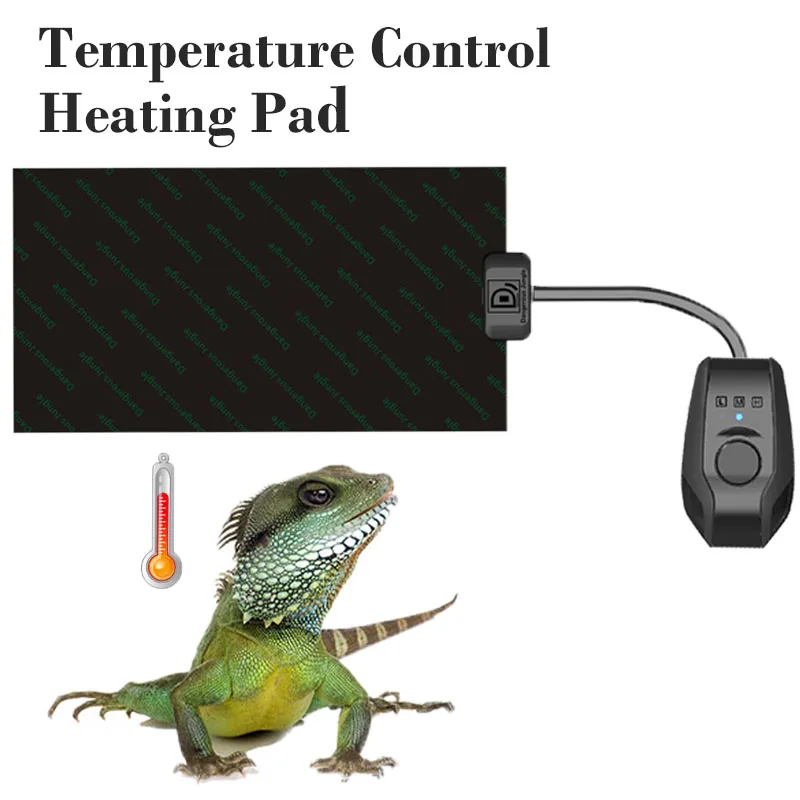 

220V Reptile Heating Pad Spider Scorpion Pet Snake Insect Lizard Three Gear Adjustable Temperature Switch 5W 12W 24W 38W 48W 60W