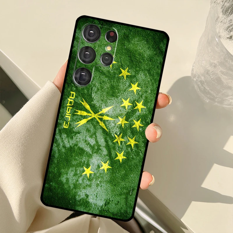 Фото Чехол с флагом Адиджии для Samsung Galaxy S26 S25 S24 S23 S22 S21 S20 Ultra S10 Plus S21 FE S25 FE, задняя крышка №4