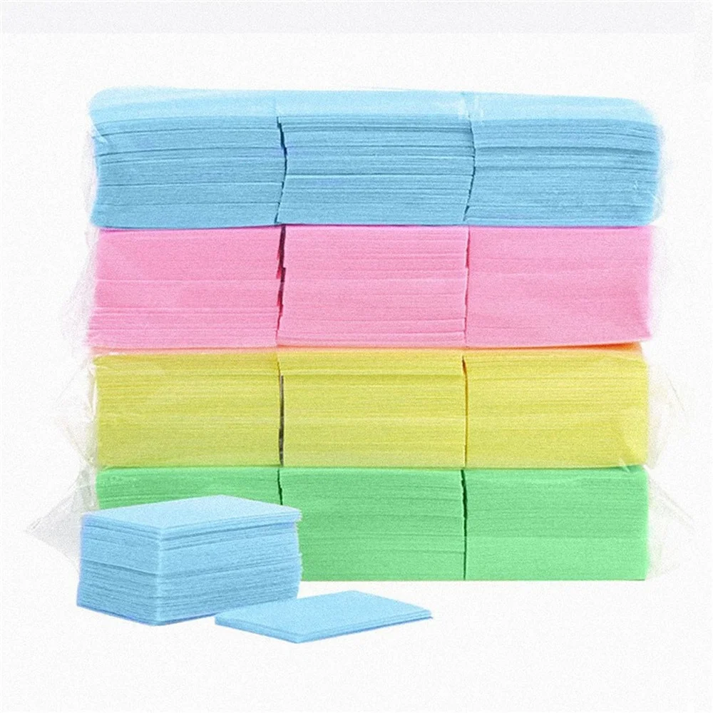 

1000 Pcs Disposable Cotton Nail Polish Unloading Remover Towel Nail Supplies Nail Art Manicure Tool Nail Care Tool