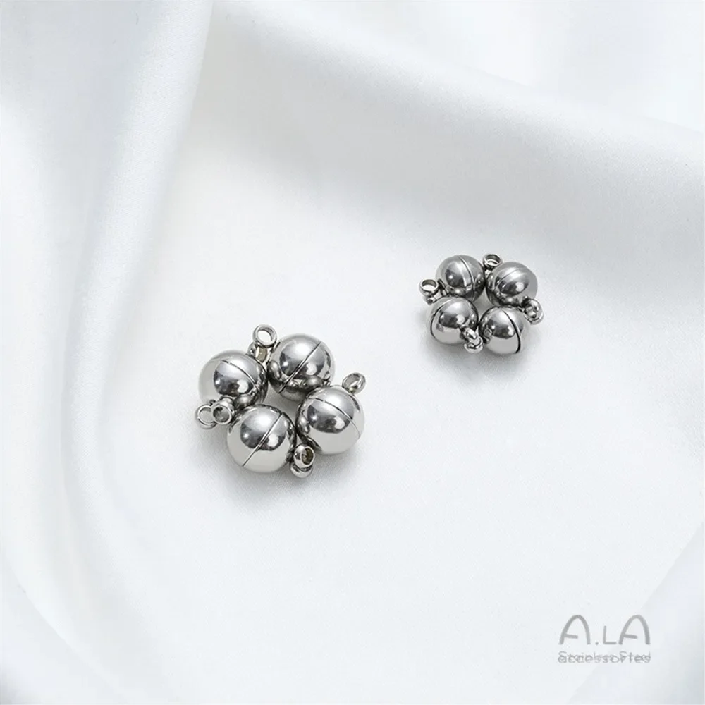 Магнитная пряжка из титановой стали невыцветающая магнитная круглая