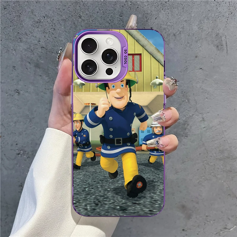Фото F-Fireman Sam Phone Case For IPhone 16 15 14 13 12 11 Pro Max X XR XSMAX 8 7 Plus Matte Shockproof Back Cover №5