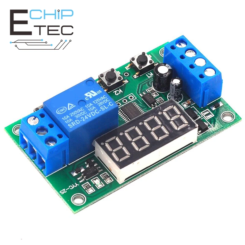 

DC 5V/12V 5A Adjustable LED Delay Relay Module Delay Timer Control Switch Board