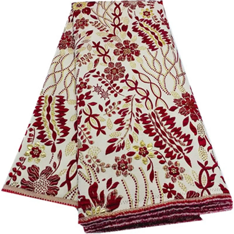 

Нигерийская кружевная ткань 2022, Высококачественная африканская кружевная ткань с камнями для шитья, свадьбы, случайной носки F37893