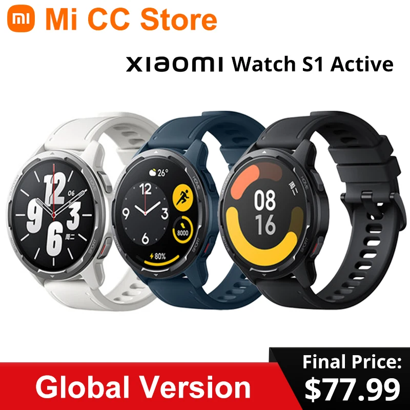 Xiaomi Watch S1 Active Global Version GPS NFC Alexa Voice Co