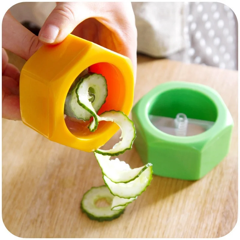 

Kitchen Vegetable Cucumber Fruit Twister Cutter Slicer Peeler Tools