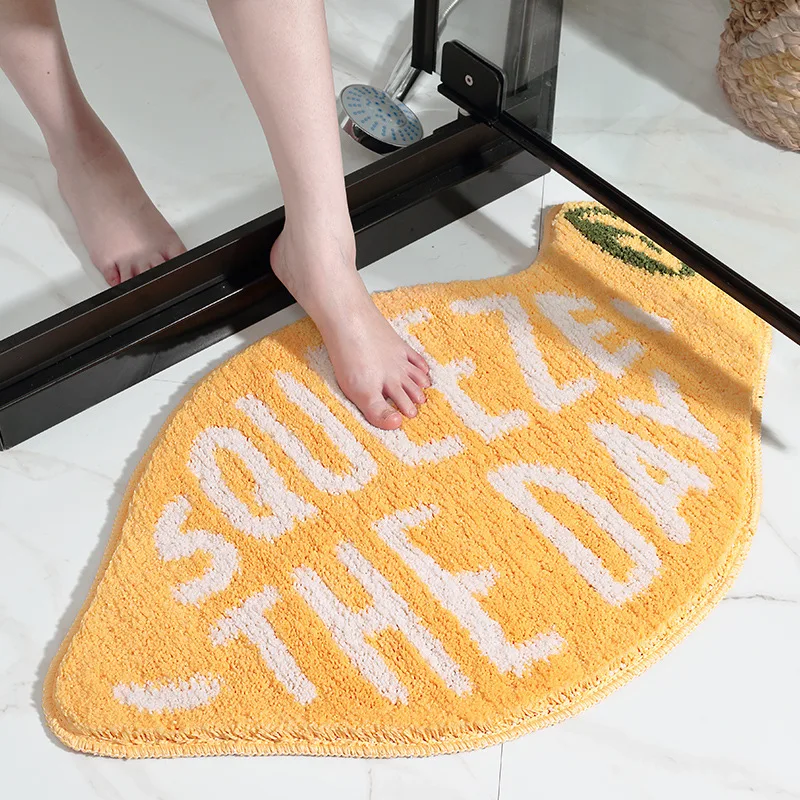 

Быстросохнущий абсорбирующий коврик для ванной комнаты в форме фруктов