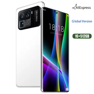 celular mi11 ultra smartphone android 11 global version 5g qualcomm 888 mobile phone 16gb dual card 7 3inch unlock 4g phone case free global shipping