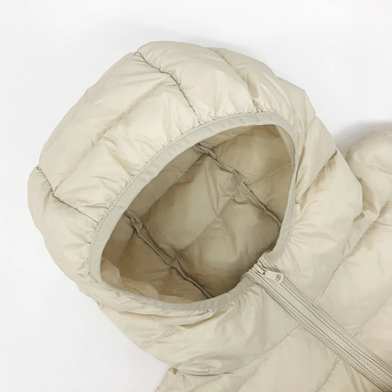 2022 New Fashion Ultra Light Down Jacket Soft Matte Fabric Winter Feather Jacket Warm Coat Hooded Parka Female Portable S-4XL