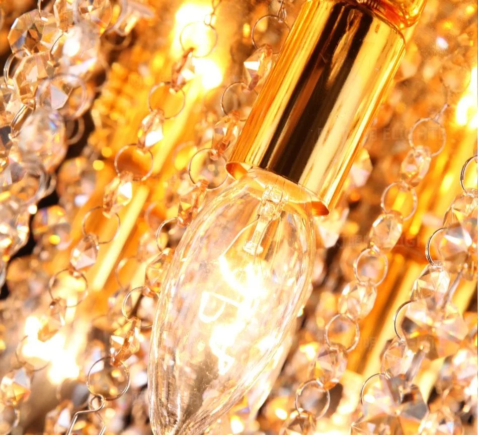 Роскошные хрустальные потолочные светильники диаметром 30 см (11 8 дюйма) с