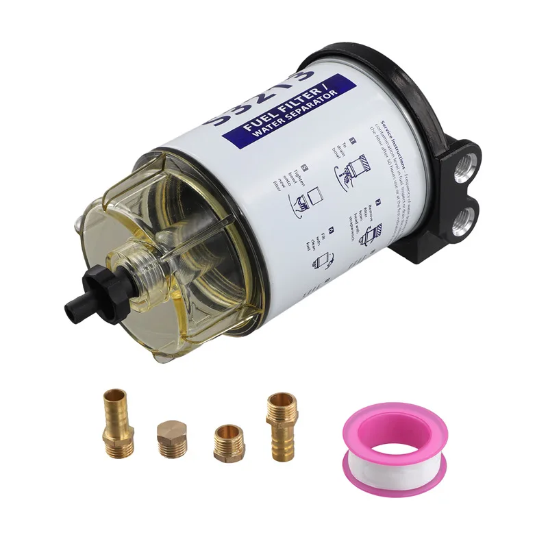 R12T топливный/водный сепаратор Фильтр Дизельного двигателя аналогичен Racor 140R 120AT