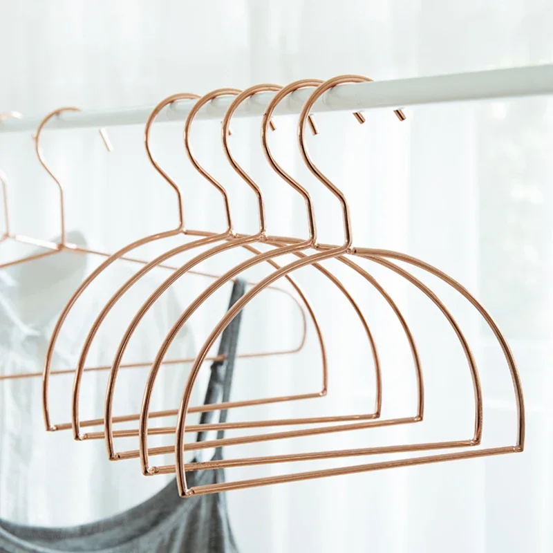 

Clothes Tie Towel Nordic Style Rose Gold Iron Semicircle Shape Hangers Wall Hook Storage Rack Home Organizer Decor Tool