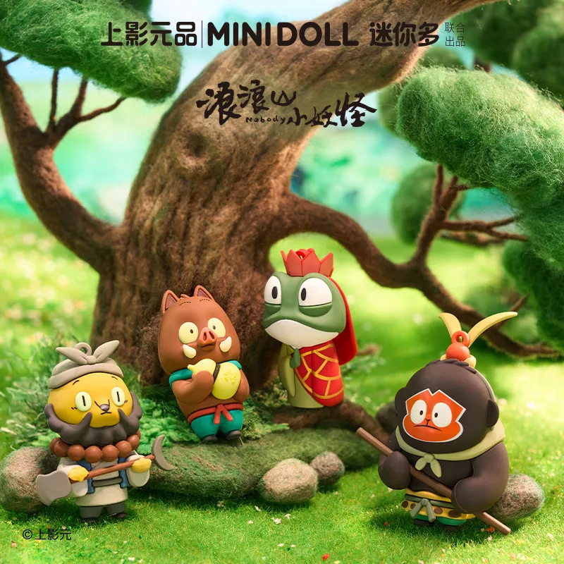 Фото Мини-кукла Minidoll Mini Duolang Langshan Little Monster Series, официальная лицензионная, милая кукла-подвеска на палец, брелок для ключей, подарок №3