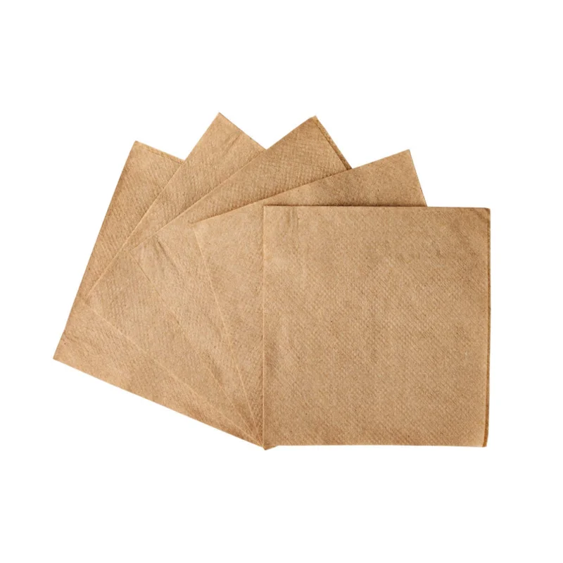 

VBOX recycled brown kraft paper napkins