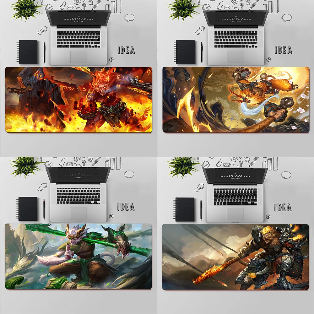 Игровой коврик для мыши League of Legends Wukong Большой Коврик Для Мыши ПК игровой
