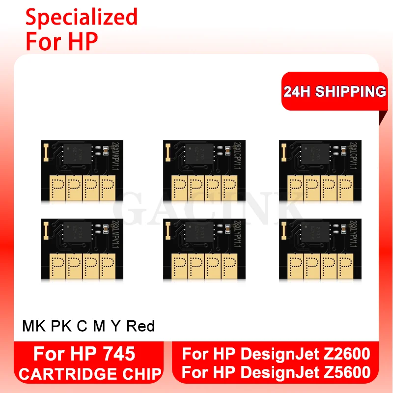 Чип картриджа для HP 745 300 мл стабильные чипы принтеров DesignJet Z2600 Z5600 HP745 одноразовая