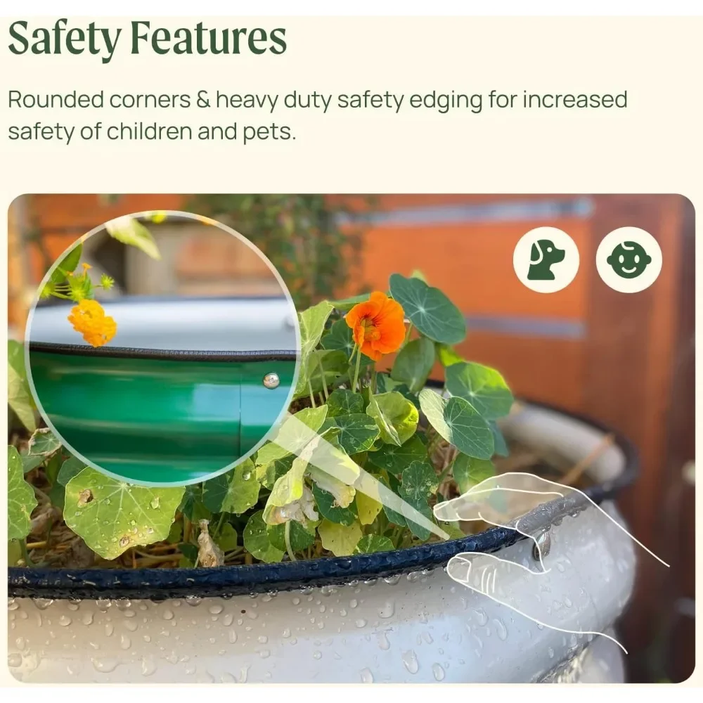 17 дюймов высотой 9 в 1 8 футов X 2 металлическая поднятая кровать для овощей цветов