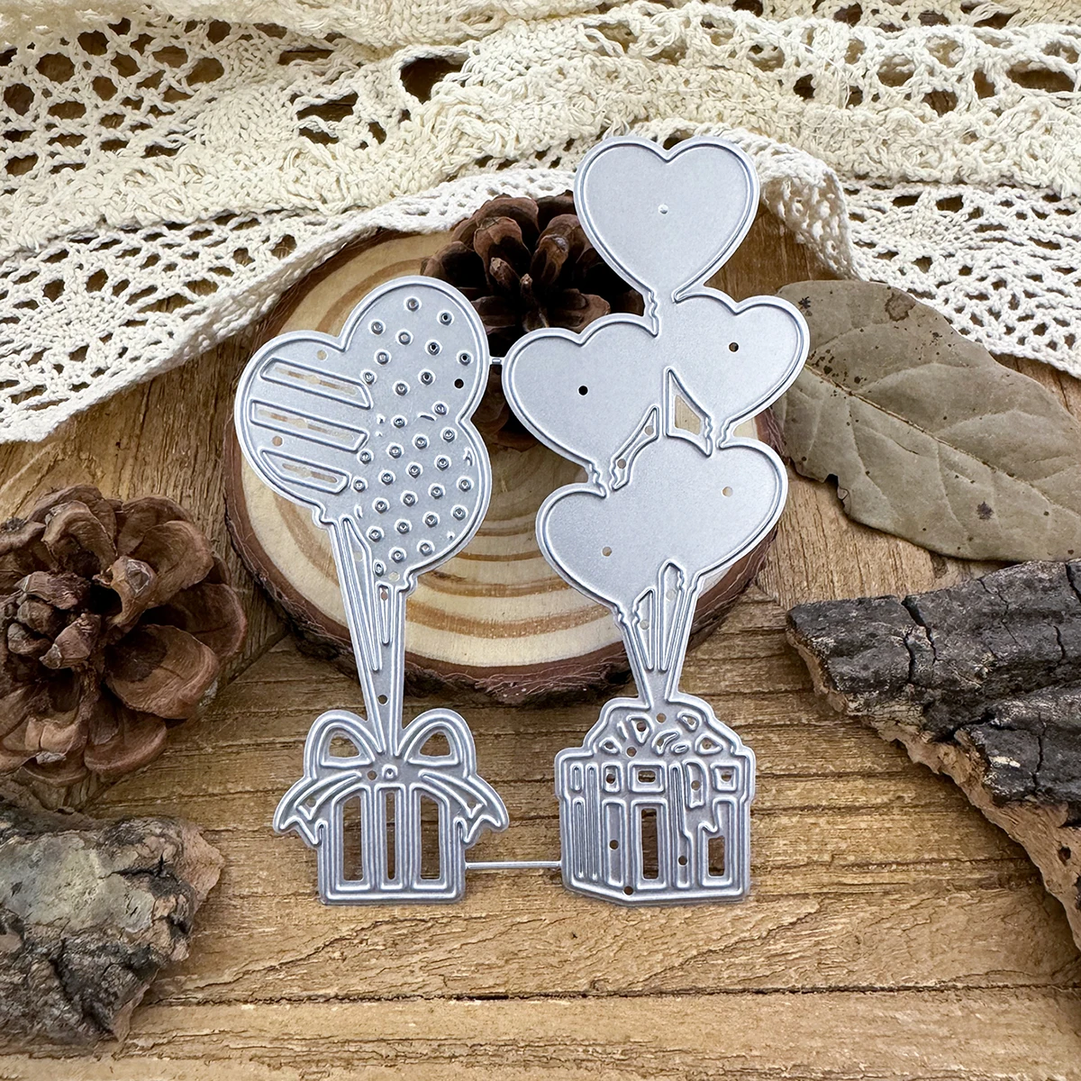 Оригинальные милые воздушные шары ветки с подарками металлические штампы для