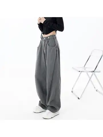 Spring Summer American Vintage Women Flare Jeans Camouflage High Waist Street Casual Trousers Baggy  Hip-hop Denim Pants Y2K