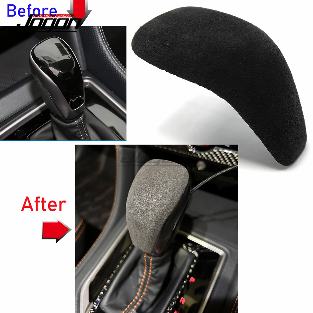 

For Subaru Forester XV 2018-2023 Leather Material Car Interior Gear Shift Head Knob Panel Cover Trim Gearbox Lever Mouldings