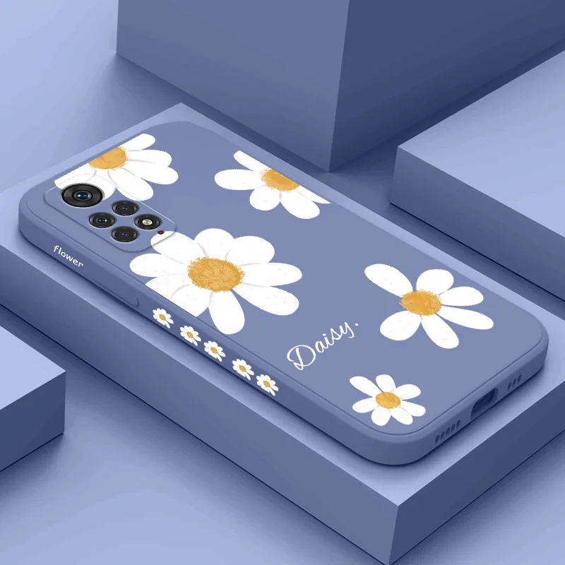

Watercolor Daisies Phone Case For Xiaomi Redmi Note 12 12S 11 11S 10 10A 10T 10S 9T 9 8 7 A1 Pro Plus 10C 4G 5G Silicone Cover